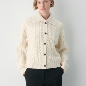 Heritage Knit Merino Wool Collar Cardigan from Aritzia